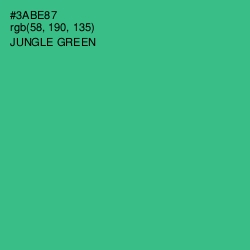 #3ABE87 - Jungle Green Color Image