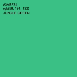 #3ABF84 - Jungle Green Color Image