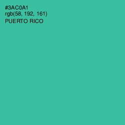 #3AC0A1 - Puerto Rico Color Image