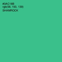 #3AC18B - Shamrock Color Image