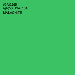 #3AC265 - Malachite Color Image