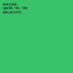 #3AC26A - Malachite Color Image