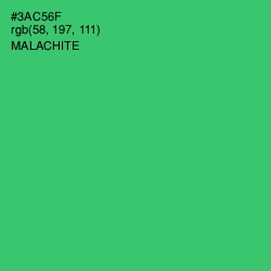 #3AC56F - Malachite Color Image