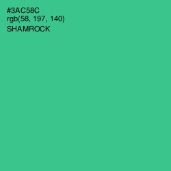 #3AC58C - Shamrock Color Image