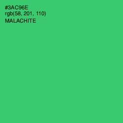 #3AC96E - Malachite Color Image