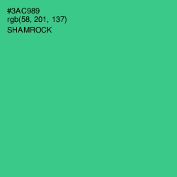 #3AC989 - Shamrock Color Image