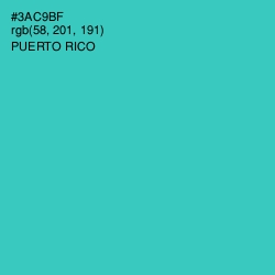#3AC9BF - Puerto Rico Color Image