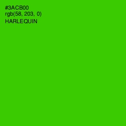 #3ACB00 - Harlequin Color Image