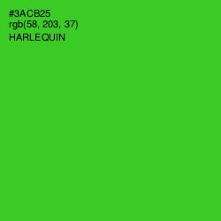 #3ACB25 - Harlequin Color Image