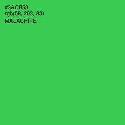 #3ACB53 - Malachite Color Image