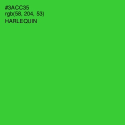 #3ACC35 - Harlequin Color Image