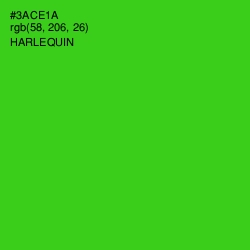 #3ACE1A - Harlequin Color Image
