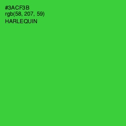 #3ACF3B - Harlequin Color Image