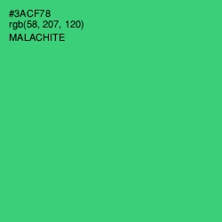 #3ACF78 - Malachite Color Image