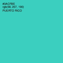 #3ACFBE - Puerto Rico Color Image
