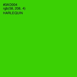 #3AD004 - Harlequin Color Image