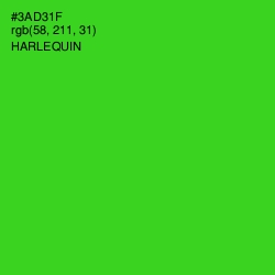 #3AD31F - Harlequin Color Image