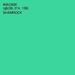 #3AD69E - Shamrock Color Image