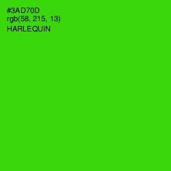 #3AD70D - Harlequin Color Image