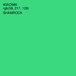 #3AD980 - Shamrock Color Image