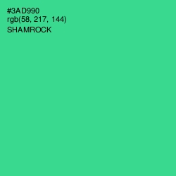 #3AD990 - Shamrock Color Image