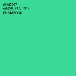 #3AD997 - Shamrock Color Image