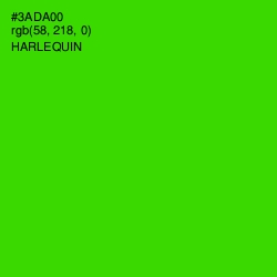 #3ADA00 - Harlequin Color Image