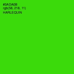 #3ADA0B - Harlequin Color Image