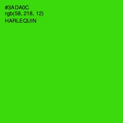 #3ADA0C - Harlequin Color Image