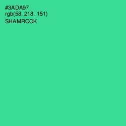 #3ADA97 - Shamrock Color Image