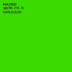 #3ADB00 - Harlequin Color Image