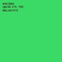 #3ADB64 - Malachite Color Image