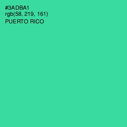 #3ADBA1 - Puerto Rico Color Image