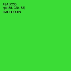#3ADC35 - Harlequin Color Image