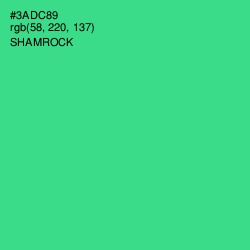 #3ADC89 - Shamrock Color Image