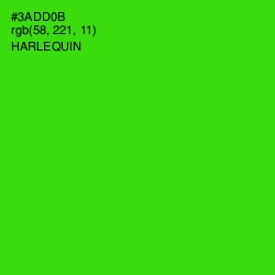 #3ADD0B - Harlequin Color Image