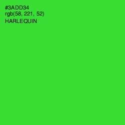 #3ADD34 - Harlequin Color Image