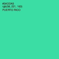 #3ADDA3 - Puerto Rico Color Image