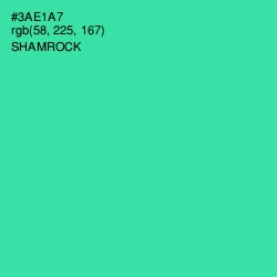 #3AE1A7 - Shamrock Color Image