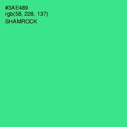 #3AE489 - Shamrock Color Image