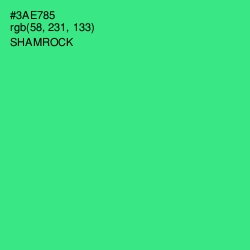 #3AE785 - Shamrock Color Image