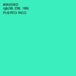 #3AEEBD - Puerto Rico Color Image