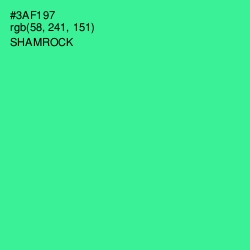 #3AF197 - Shamrock Color Image