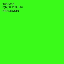 #3AFA1A - Harlequin Color Image
