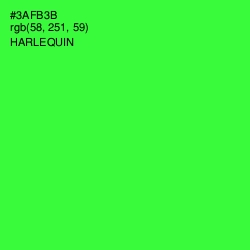 #3AFB3B - Harlequin Color Image