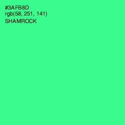 #3AFB8D - Shamrock Color Image