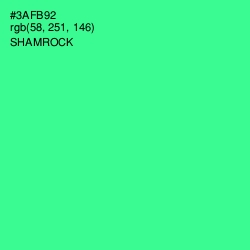 #3AFB92 - Shamrock Color Image