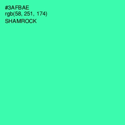 #3AFBAE - Shamrock Color Image