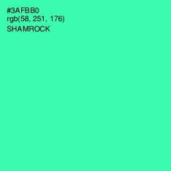 #3AFBB0 - Shamrock Color Image