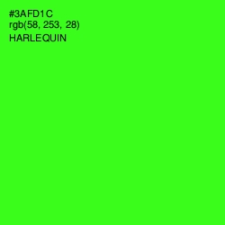 #3AFD1C - Harlequin Color Image